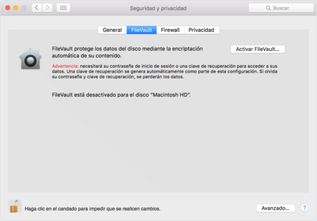 Osx Elcapitan Security Privacy Filevault