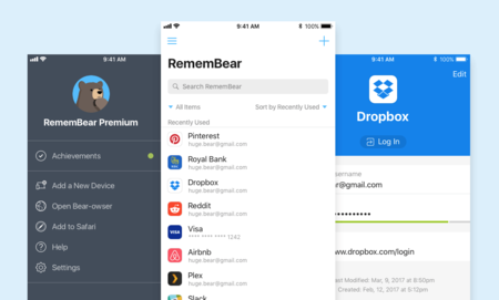 RememBear, el nuevo gestor de contraseñas para iOS de TunnelBear