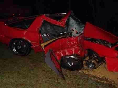 Toyota Supra accidente 2004