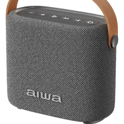 Bocina Aiwa, Portátil Bluetooth Color Gris