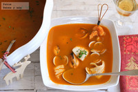 Sopa navideña de pescado. Recetas de Navidad para embarazadas