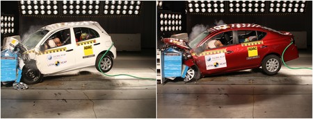 Latin NCAP: Los Nissan Versa y March fabricados en México no son tan seguros como los de Brasil