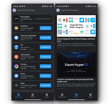 HyperOS Aplicaciones