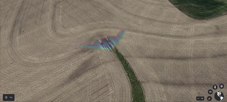 Un YouTuber que analiza granjas y jardines encuentra en Google Earth un avión de guerra creado para ser imperceptible por el enemigo