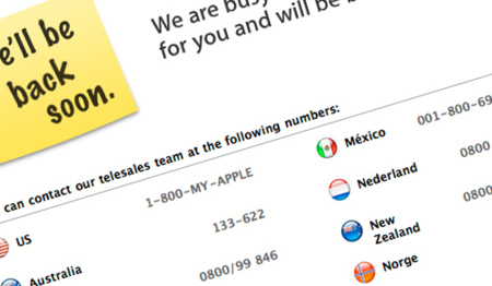 Apple Store cerrada... y posible filtración de productos