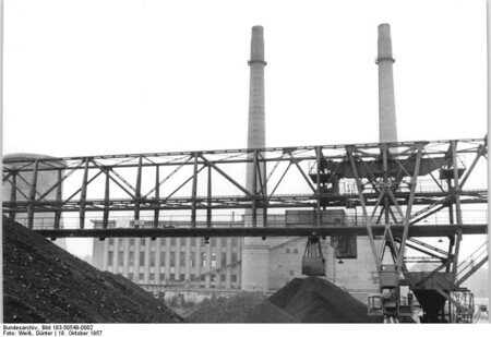Usina de  Friedrichshain em 1957 (Reprodução/Creative Commons)