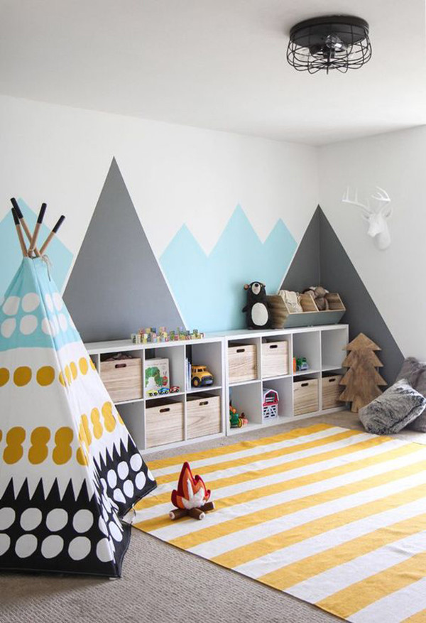 17 ideas de decoraciones murales para el dormitorio de los niños
