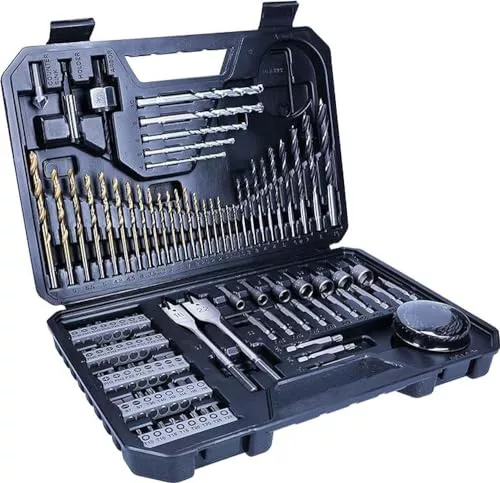 Bosch Profesional Set de brocas y puntas de atornillar de 103 unidades Titanium, madera, piedra y metal, accesorios para herramientas de perforación y atornillado