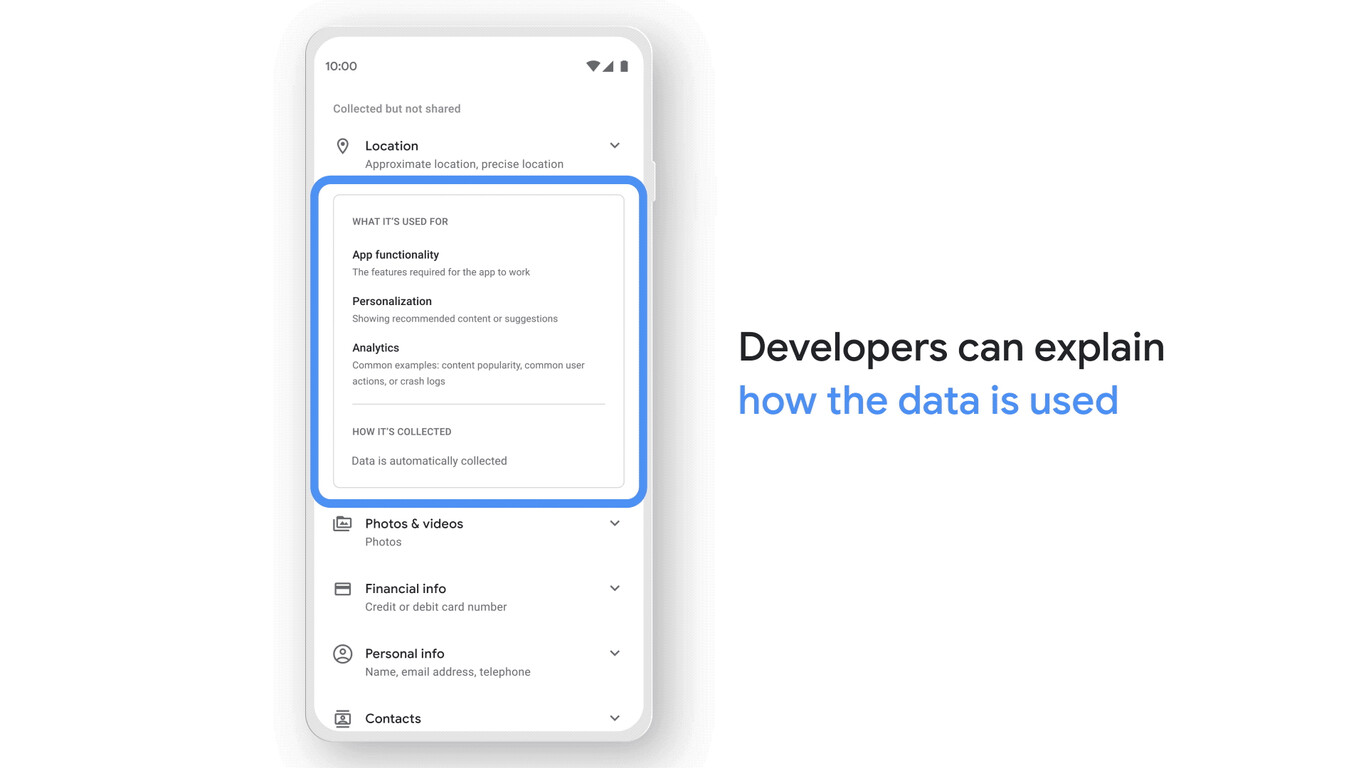 Así es como Google Play te informará de los datos de usuario que ...