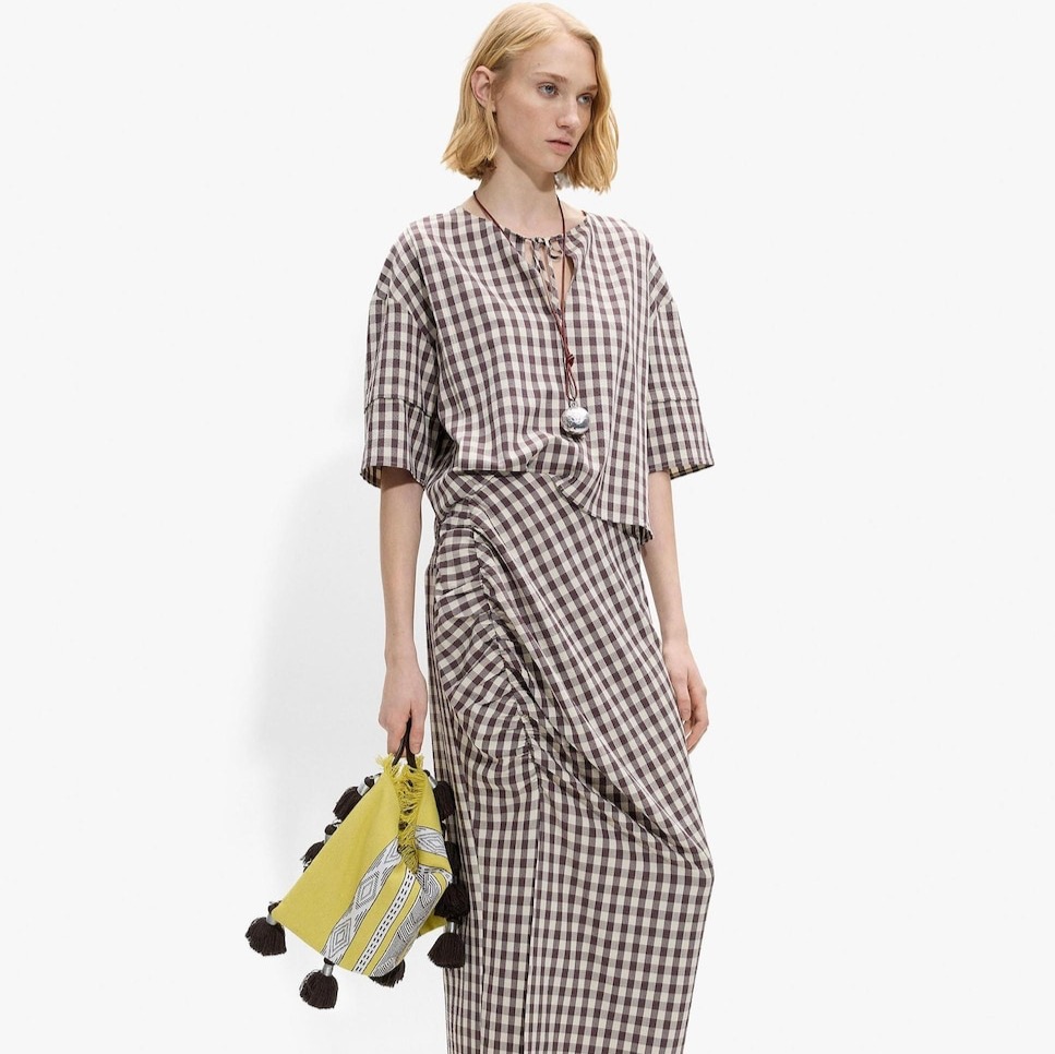 Falda midi Parfois
