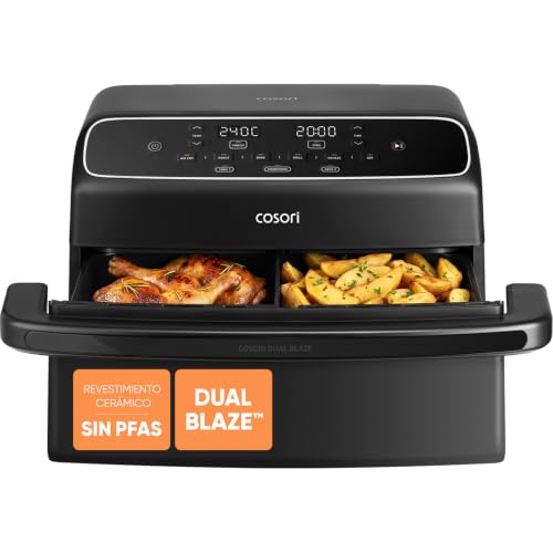 Cosori Freidora de Aire 8,6L Dual Blaze TwinFry Compact 