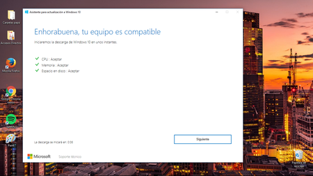 Asistente de Actualización a Windows 10