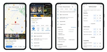 Google マップのリサイクル場所