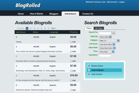 BlogRolled, rentabiliza tu blogroll