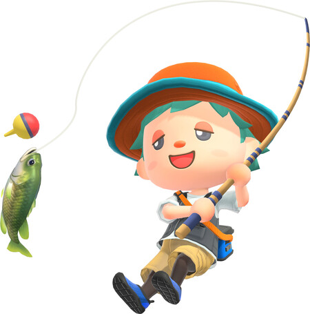 Animal Crossing New Horizons Characters Fishing