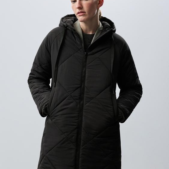 Abrigo largo acolchado

