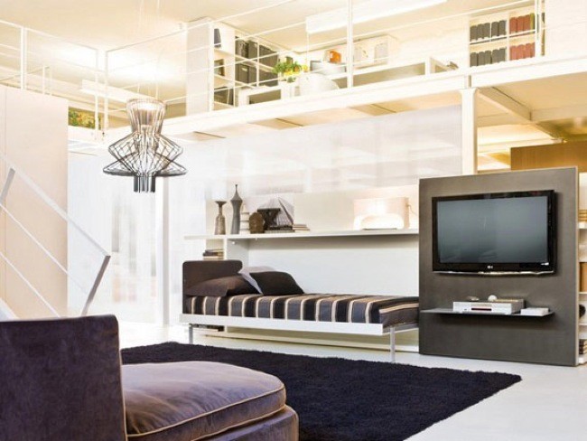 Camas secretas ocultas en muebles con paneles giratorios y deslizantes