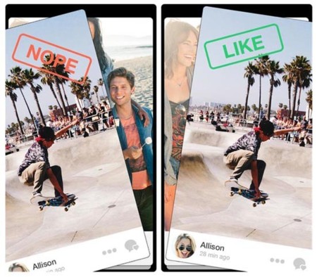 Tinder pretende «engancharnos» con una prestación para compartir fotos al estilo de Snapchat