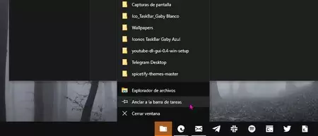 Anclar Icono A La Barra De Tareas