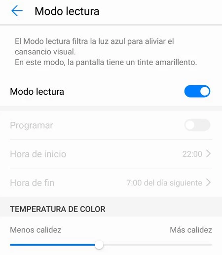 Cómo activar el modo lectura
