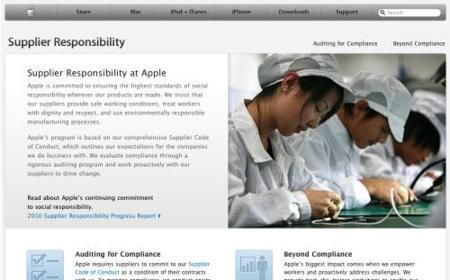 Apple lanza una página para demostrar su responsabilidad con los proveedores chinos