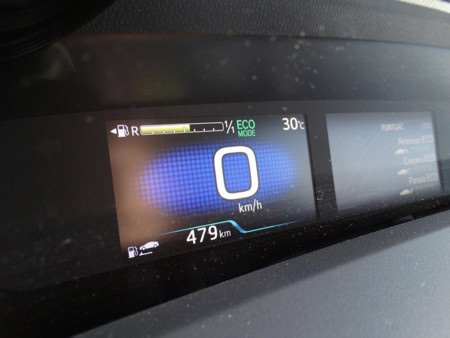 Velocidad Prueba Toyota Prius 2016 Detalles Interiores