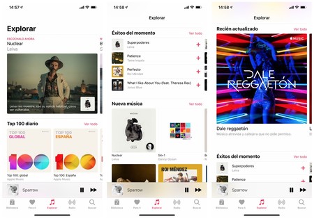 Apple Music simplifica su interfaz para agilizar la navegación entre sus playlists
