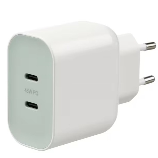 SJÖSS
Cargador USB 2 puertos 45 W, carga rápida