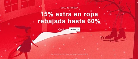 Oferta Flash de 48 horas: 15% extra de descuento en Zalando con compra mínima de 50 euros