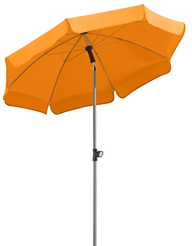 Parasol Schneider Locarno, Mandarina, Aprox. 150 cm Ø, 8 Piezas, Redondo