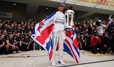 Lewis Hamilton es tricampeón y se corona en el Gran Premio de Estados Unidos