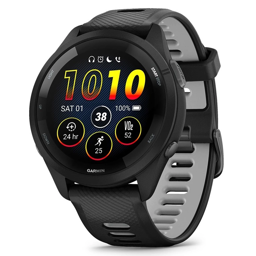 Garmin Forerunner 265 Reloj Inteligente para Correr con GPS, Pantalla Táctil AMOLED, Métricas Optimizadas, Planes de Entrenamiento, Pay, Música, Autonomía de 13 Días, Turquesa