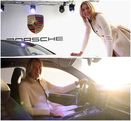 La tenista Maria Sharapova recibe un Porsche Panamera GTS