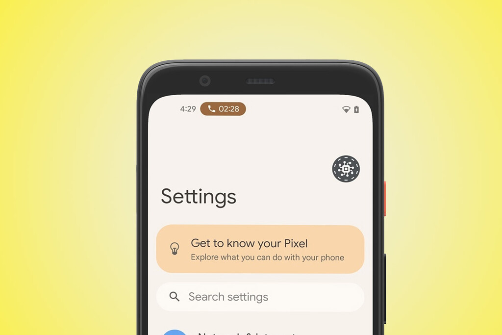 Android 12 añade un aviso más visible cuando estás en una llamada de teléfono