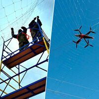 Ucrania está cubriendo con redes medio país para protegerse de los drones rusos. Redes fabricadas en Alicante