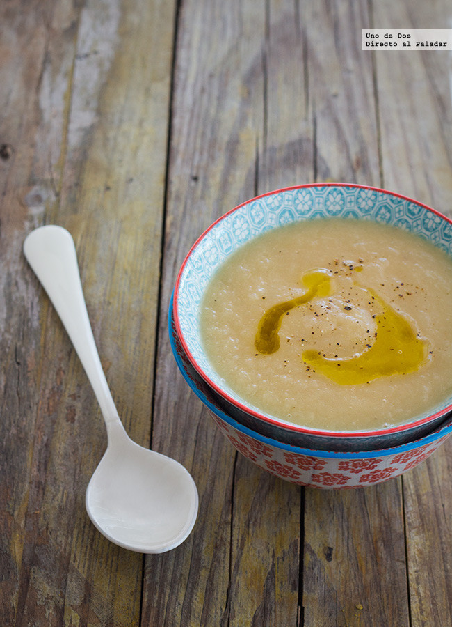 Crema de nabos y puerro, receta de cocina fácil, sencilla y deliciosa