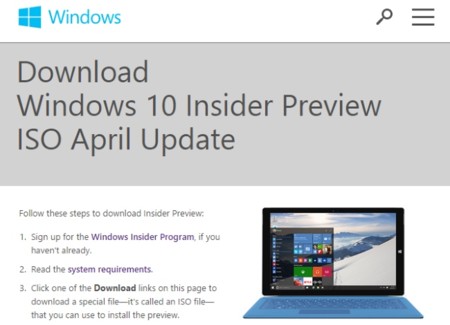 Windows 10 build 10074 está disponible oficialmente para todos los Insiders