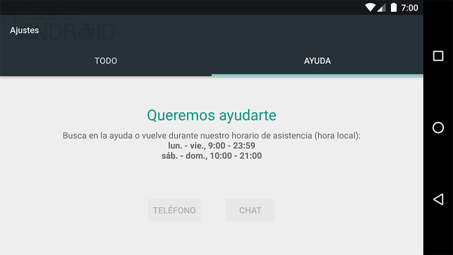 Servicios Asistencia de Google