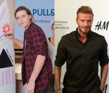 Los Beckham se hacen la competencia: David y Brooklyn, imagen de marcas rivales