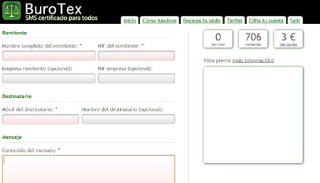 BuroTex, un servicio para el envío de SMS certificados para las notificaciones legales