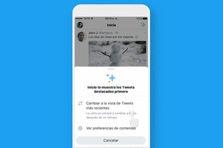 Por fin: Twitter permite volver al orden cronológico del 'timeline' a todos los usuarios a partir de hoy