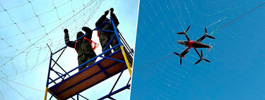 A Ucrânia está cobrindo metade do país com redes para se proteger dos drones russos 