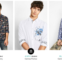 Desigual rebaja 37 camisas de hombre un 30%. Envío gratis a partir de 50 euros de gasto 