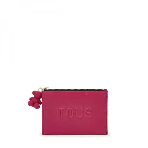 Tous Monedero Tarjetero Fucsia, para Mujer, Medidas 8,5 x 11,7 x 1,5 cm, Colección Tous La Rue New