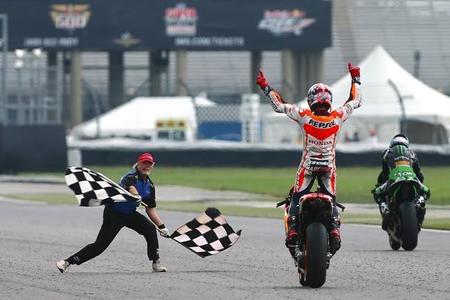 Marc Márquez tras ganar en Indianápolis