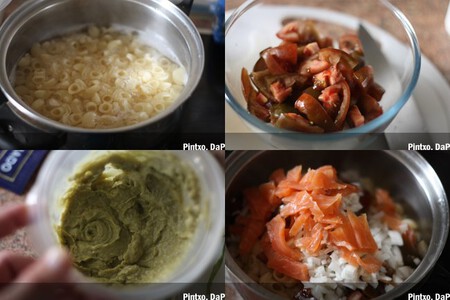 Ensaladapastaaguacateysalmon