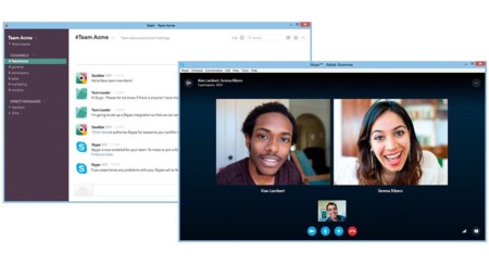 Skype se integra con Slack para traer llamadas de voz y vídeo