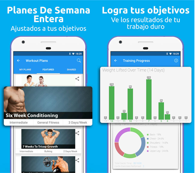 31 apps de dieta y entrenamiento para adelgazar