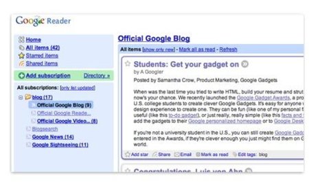 Descubriendo el nuevo Google Reader