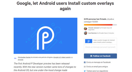Android P bloquea el uso de temas de Substratum: firma esta petición si te parece mal